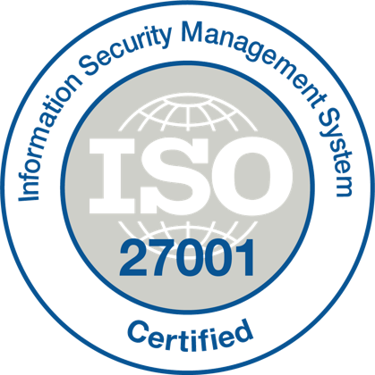 ISO 27001 information security management seal