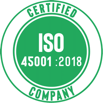 ISO 45001:2018 occupational health and safety seal